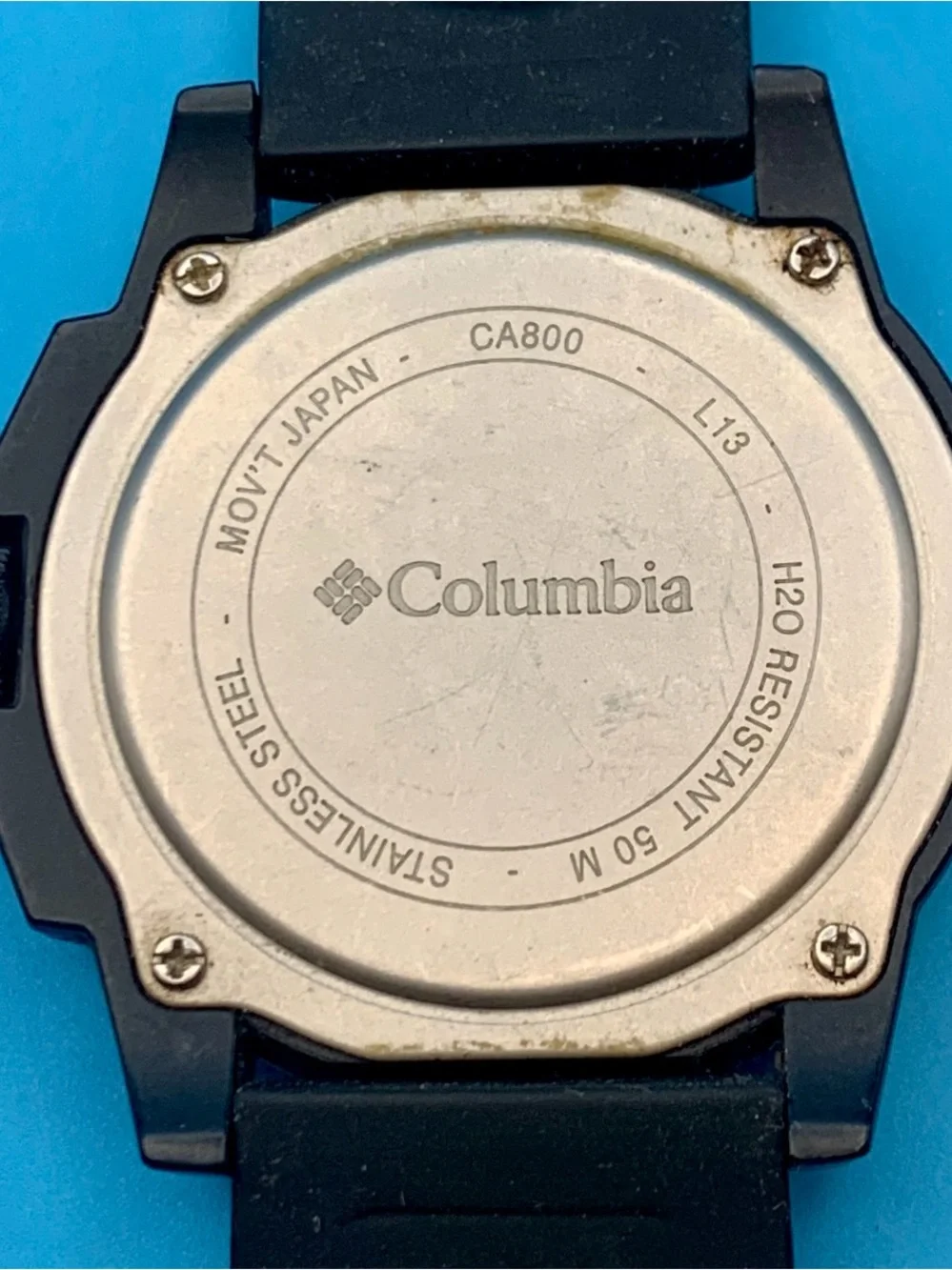 COLUMBIA CA800 Men’s Military Field Wristwatch St Steel Case Date Works New Batt